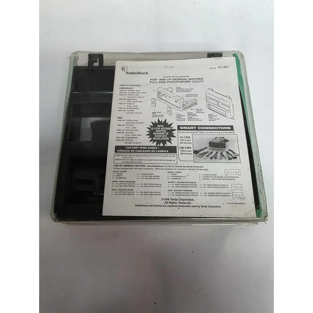 Vtg Nos Radio Shack General Motors Stereo Radio Adapter Installation Kit
